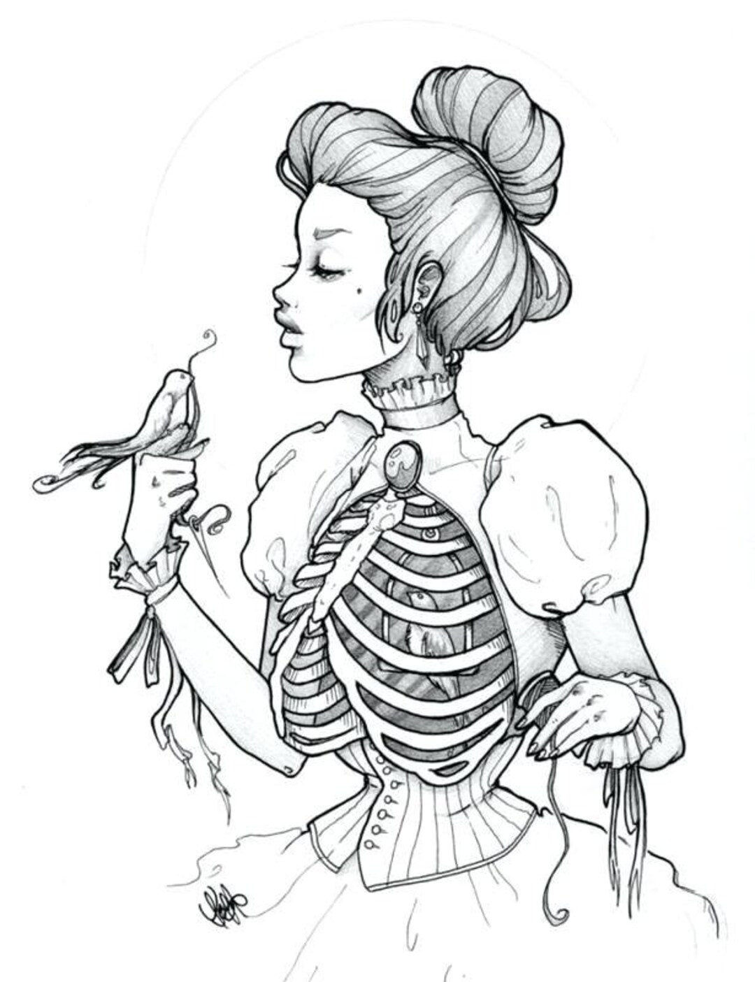 Pages De Coloriage Gothiques printable PDF Download - Etsy