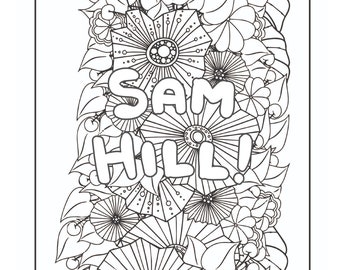 Sam Hill: kleurplaat voor volwassenen | Volwassen humor