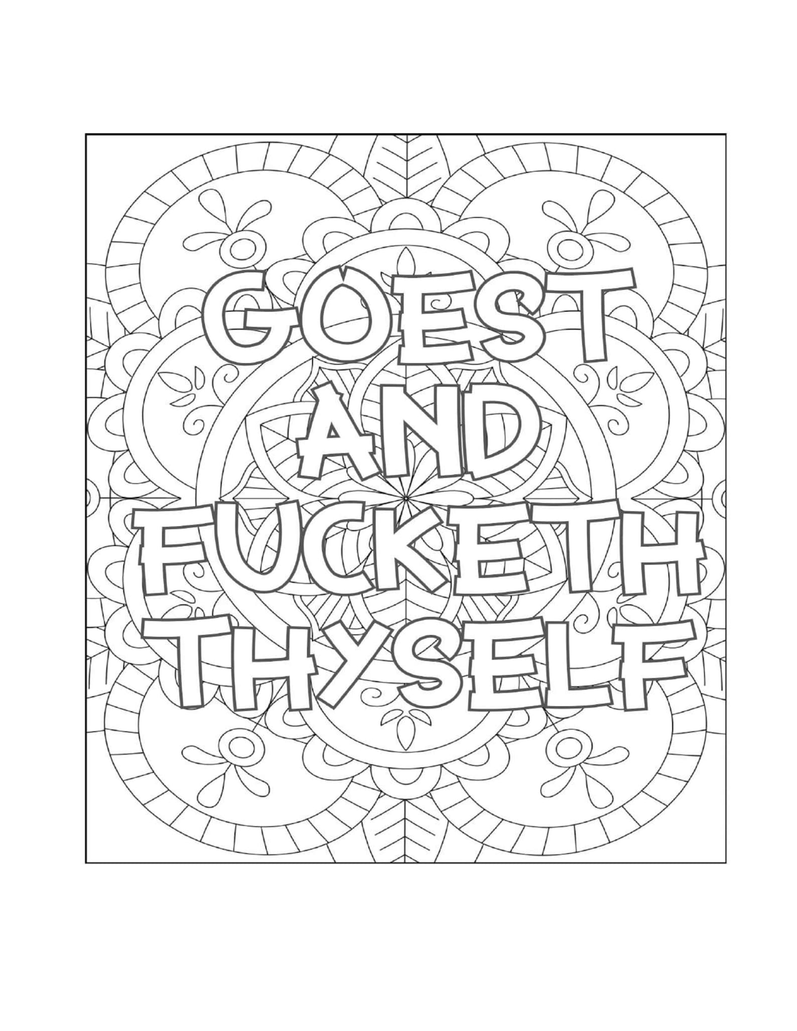 Profanity Coloring Book Adult - Il 1588xN.3549748021 D88o 
