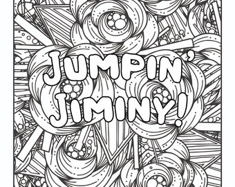 Swear-Word Alternatives: Adult Coloring Book | Adult Humor