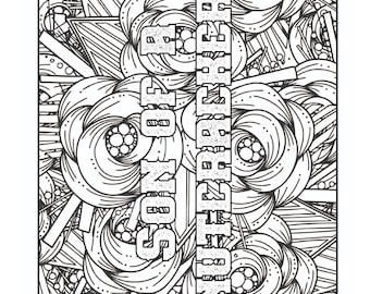 Swear-Word Alternatives: Adult Coloring Book | Adult Humor