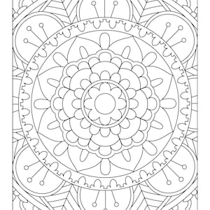 125 Printable Mandala Coloring Pages - Etsy