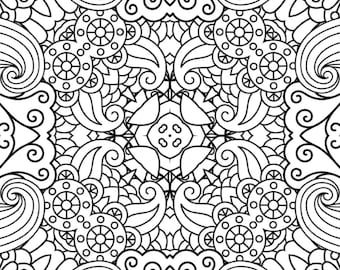 Paquete de 25 páginas para colorear de mandalas imprimibles 6