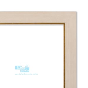 Fotolijst, poster, puzzel, diploma, foto... Gemaakt van dennenhout en 2 mm methacrylaatglas en 2,5 mm mdf-| 2713-serie