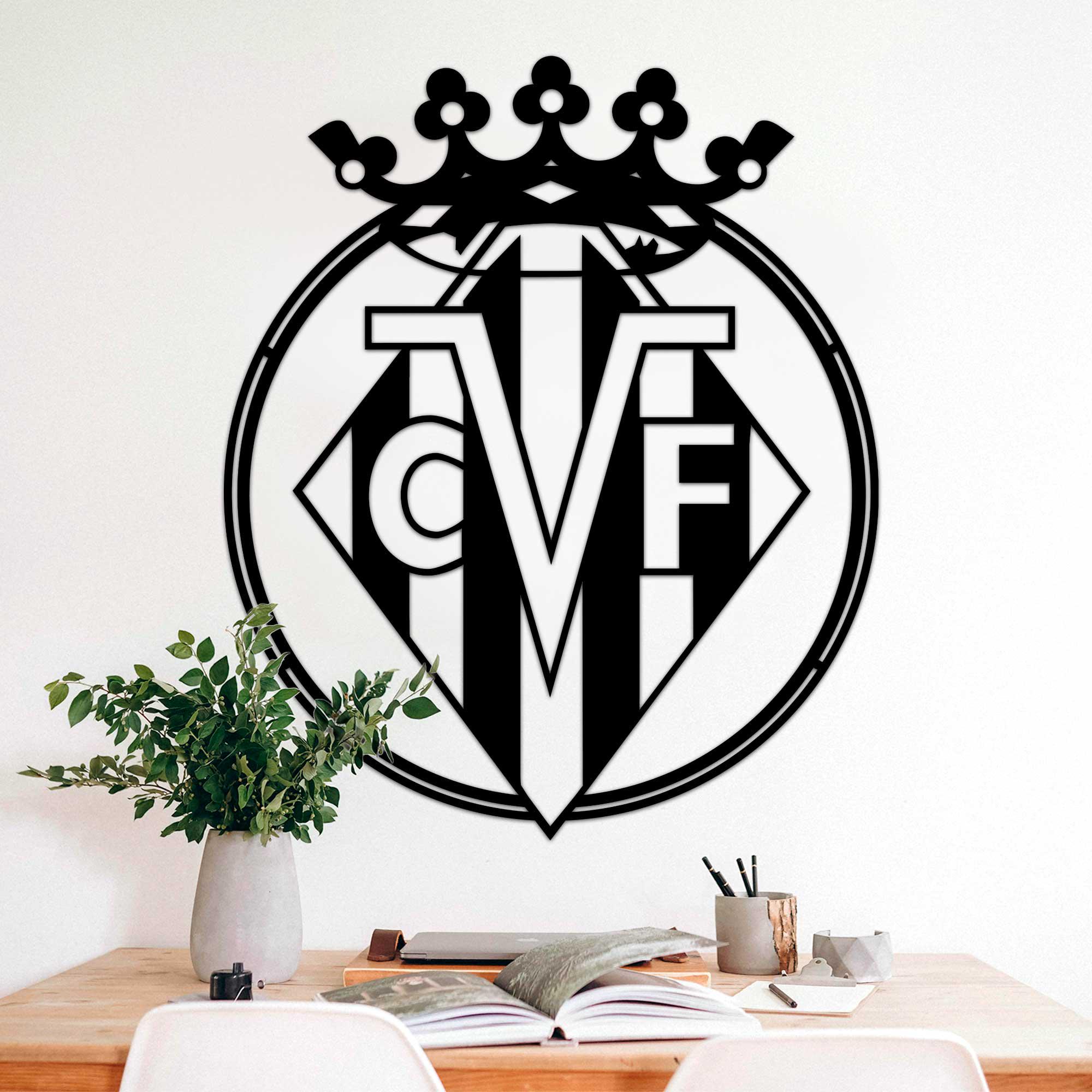 Fanion / Pennant / Banderin Villarreal CF (Espagne) - Dimensions 9x11 Cm