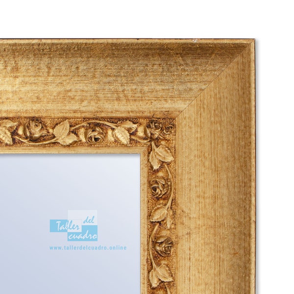 Miroir mural plein corps avec cadre en bois (différentes tailles et couleurs) série 2754