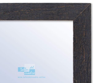 Miroir mural plein corps avec cadre en bois (différentes tailles et couleurs) série 2677