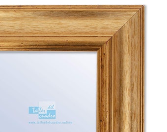 Pełne lustro ścienne z drewnianą ramą (różne rozmiary i kolory) seria 2861