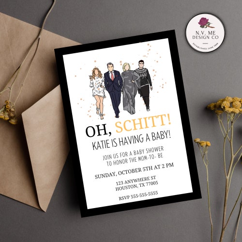 Schitt's Creek Baby Shower/sprinkle Bunting Etsy