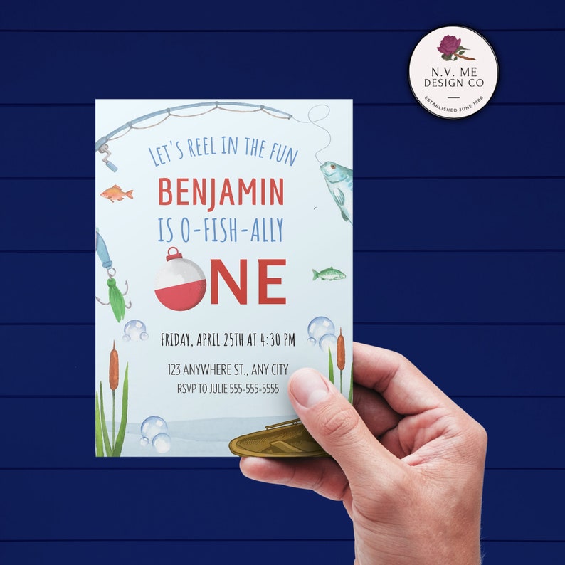 EDITABLE First Birthday Party Invitation Ofishally 1st Etsy