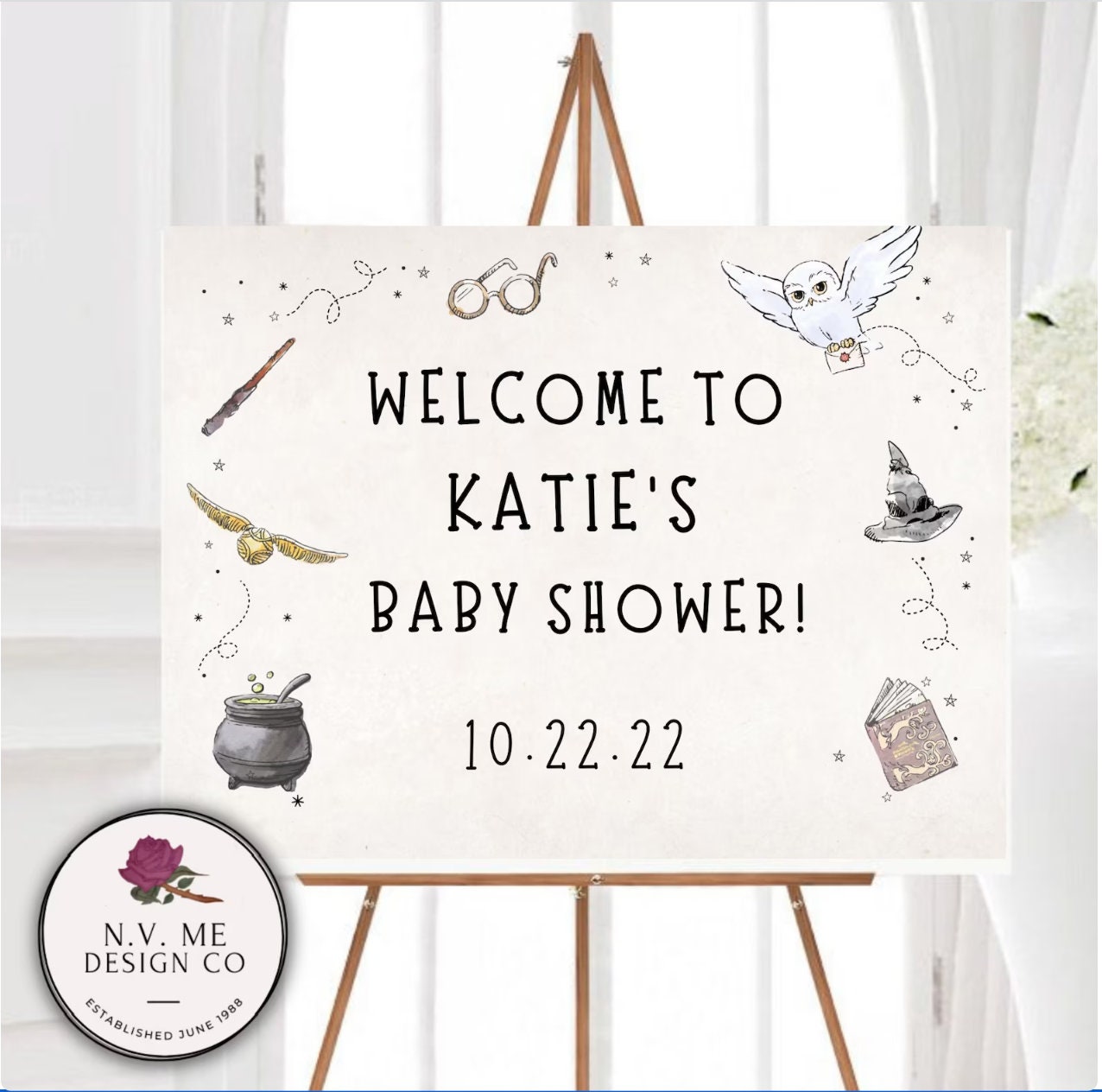 EDITABLE Harry Potter Baby Shower Sign Calling all Etsy México