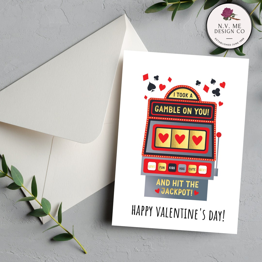 INSTANT DOWNLOAD Hit the Jackpot Funny Valentine's Day - Etsy