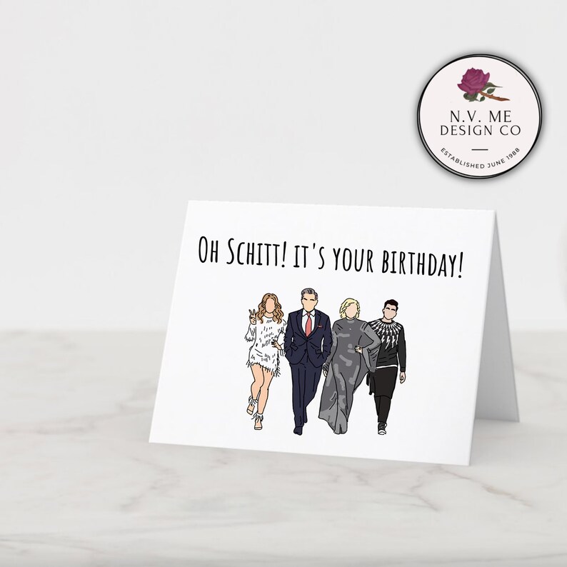 Oh Schitt It's Your Birthday Schitt's Creek Birthday Etsy