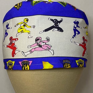 Rangers Scrub Cap, Surgical Scrub Cap, Cotton Scrub Cap, Fun Scrub Cap, Foodservice, Healthcare Worker, Tech Scrub Cap