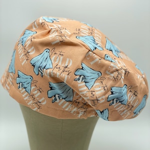 Shop Exclusive: I&#39;m too Old for this Sheet Euro Style Scrub Cap, Scrub Cap, Scrub Hat, Surgical Scrub Cap, Cotton Scrub Cap, Fun Scrub Cap