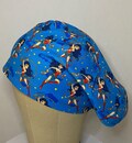 SCRUB CAPS: Super Hero Euro Style Scrub Cap, Scrub Hat, Surgical Scrub Cap, Cotton Scrub Cap, Fun Scrub Cap, Healthcare Worker, Chemo Cap