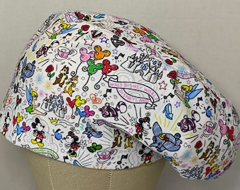 Theme Park Scrub Cap: Euro Style Cotton Surgical Hat