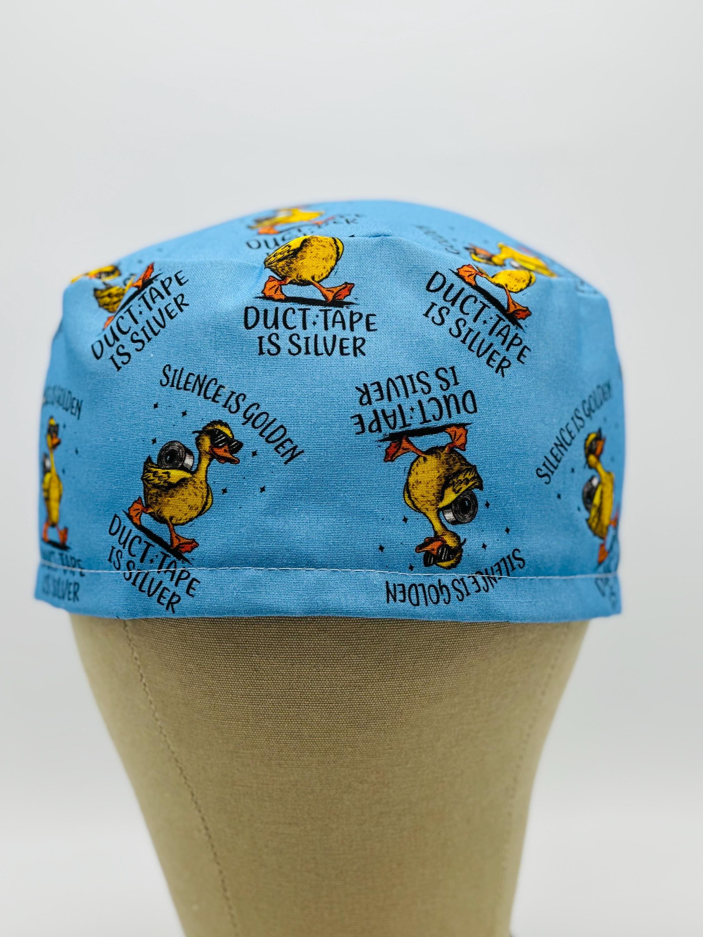 Silence is GOLDEN Scrub Cap: Cotton Surgical Hat, Handmade