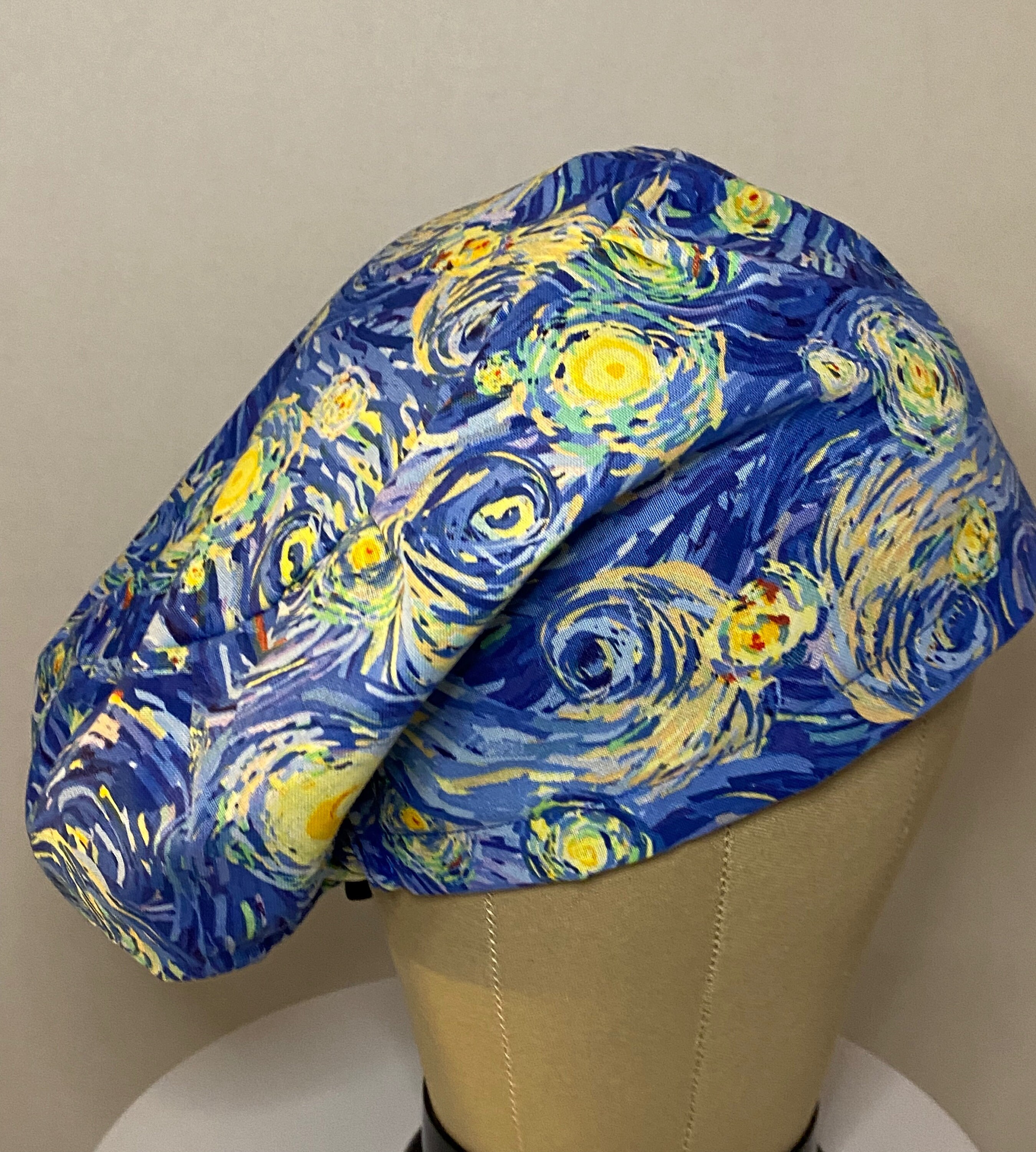 Starry Night Euro Style Scrub Cap, Scrub Cap, Scrub Hat, Van  display picture 1