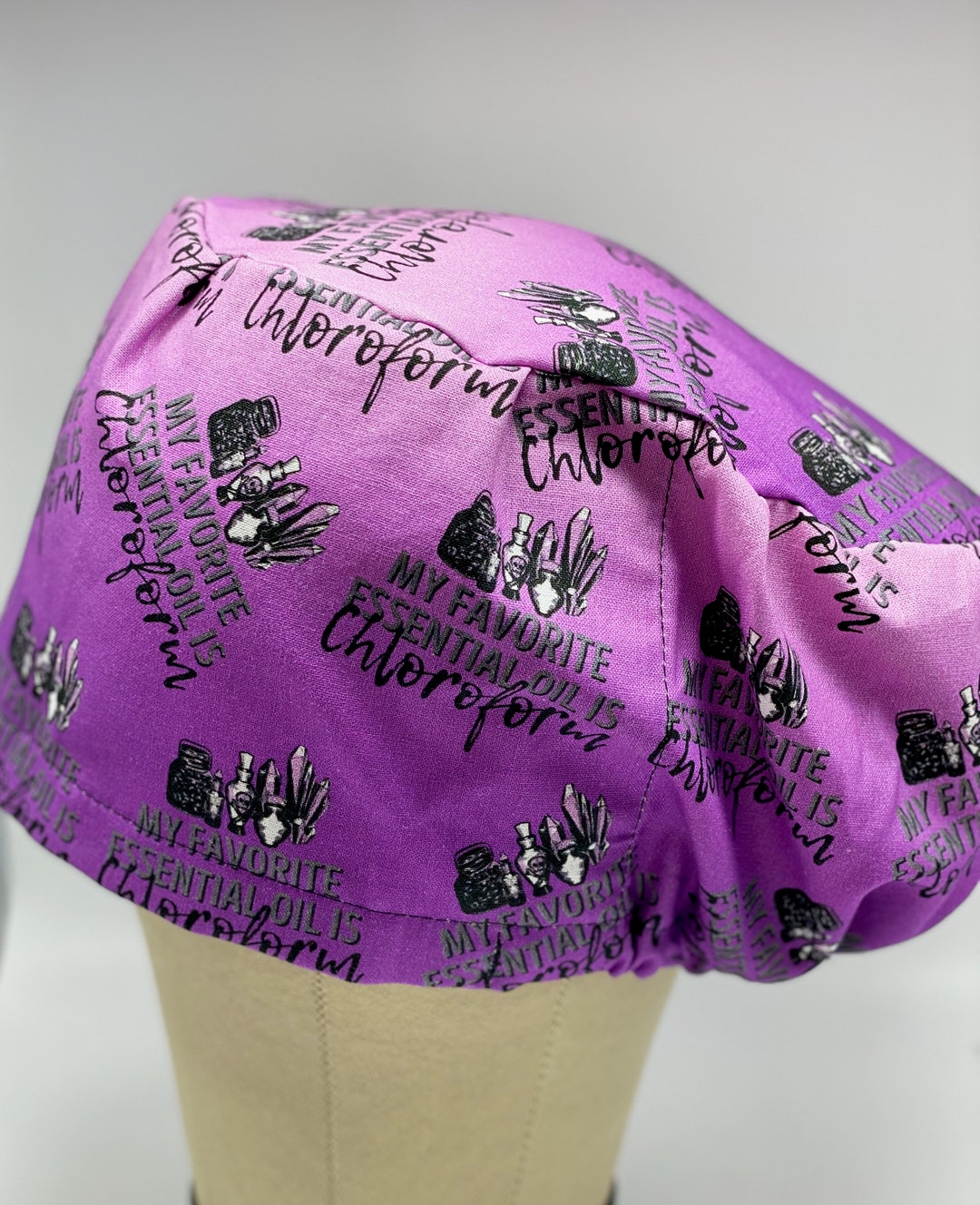 Shop Exclusive My Favorite Essential Oil is Chloroform Euro Style Scrub Cap, Scrub Cap, Scrub