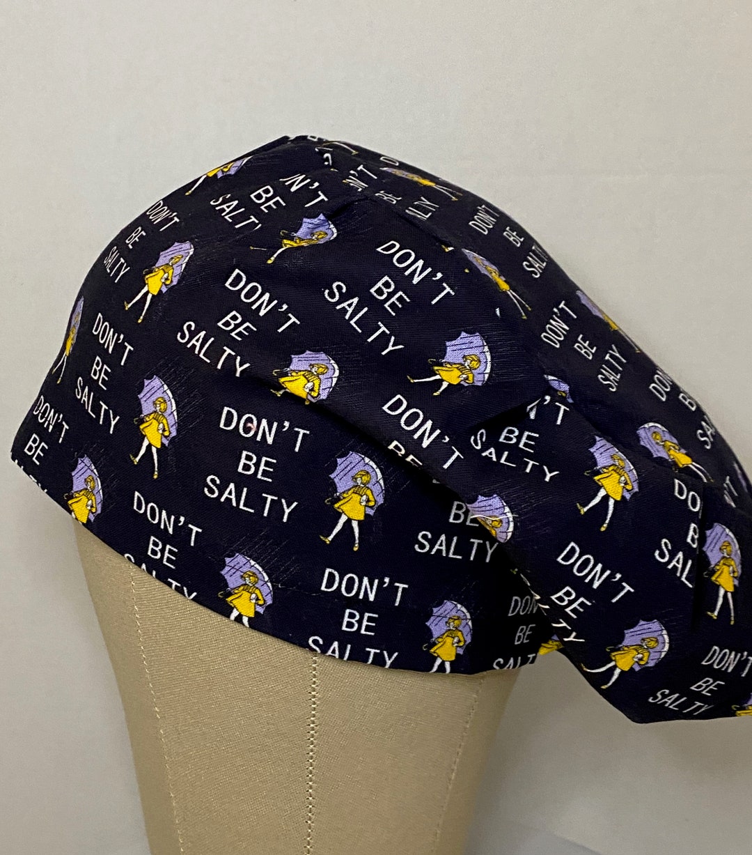 "Don't Be Salty!" Unisex Scrub Cap - Adjustable Medical Surgical Hat For Nurses & Doctors