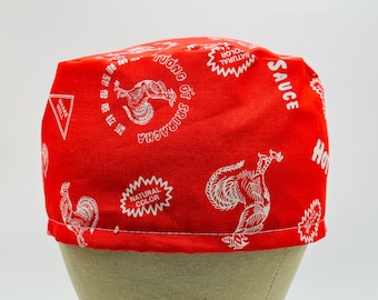 Casquette Siracha, Bonnet pour hamburgers, Casquette chirurgicale, Casquette alimentaire, Service de restauration, Agent de santé, Bonnet en coton, Casquette amusante