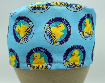 Shop Exclusive: Are You Ducking Kidding Me? Scrub Cap, Duck Scrub Cap, Scrub Cap, Scrub Hat, Surgical Scrub Cap, Cotton Scrub Cap