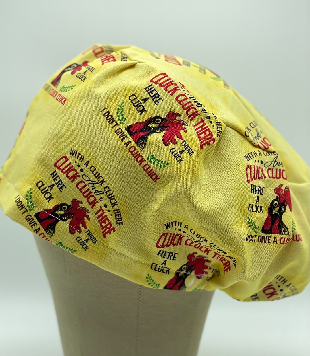 Shop Exclusive: and a Cluck Cluck Here Euro Style Scrub Cap, Euro Style ...