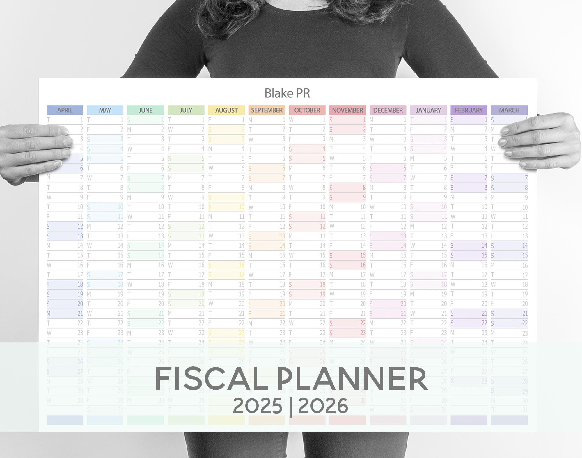 Calendar april 2025 to march 2026 - etsy uk