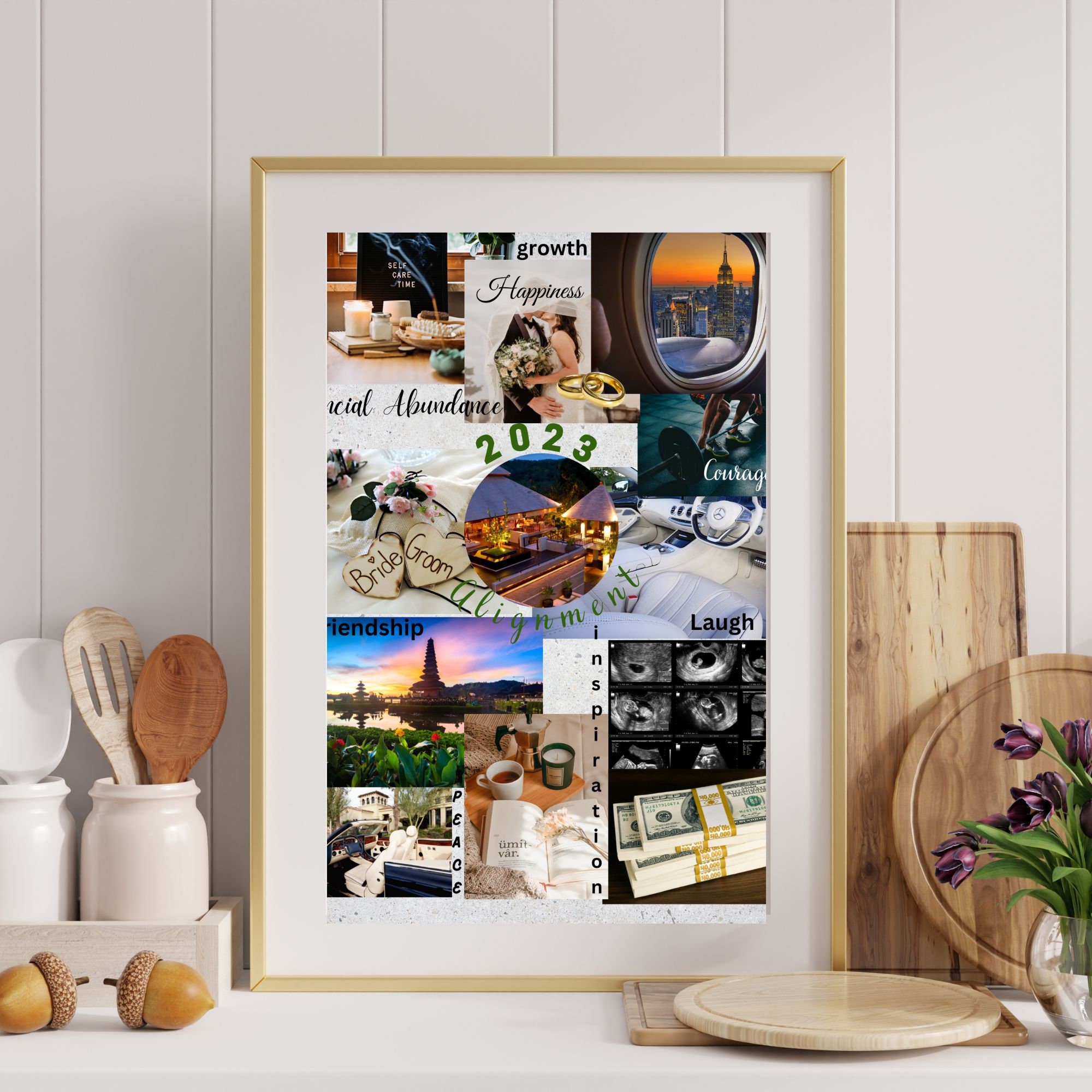 Framed 2021 Vision Board with CTMH • Persnickety Prints