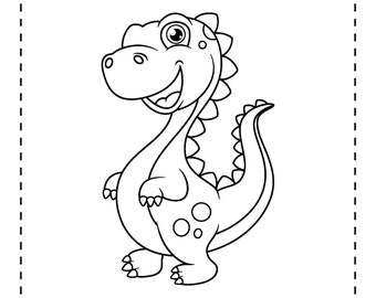Cartoon Dinosaur Coloring Book Compilation