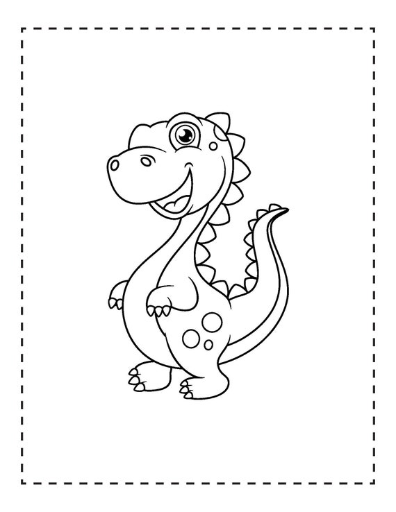 Cartoon Dinosaur Coloring Book Compilation - Etsy Canada Cartoon Dinosaur Coloring Book Compilation - Etsy Canada