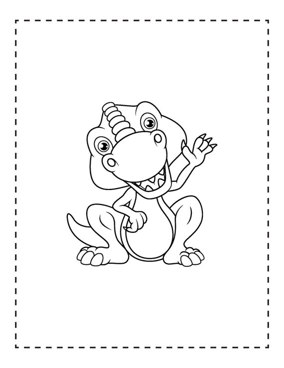 Cartoon Dinosaur Coloring Book Compilation - Etsy Denmark Cartoon Dinosaur Coloring Book Compilation - Etsy Denmark