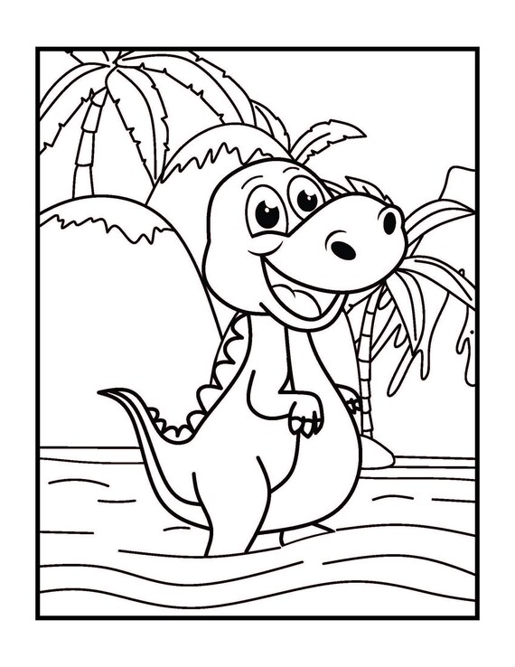 Cartoon Dinosaur Coloring Book Compilation - Etsy Denmark Cartoon Dinosaur Coloring Book Compilation - Etsy Denmark