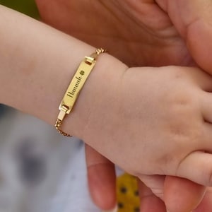 White gold baby bracelet personalized hot sale