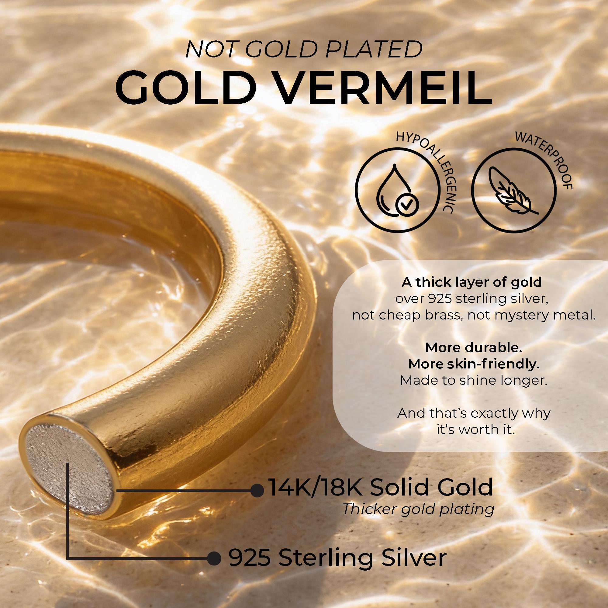 18K Gold Vermeil Twisted Hoop Earrings: Lightweight Rope Design - Etsy