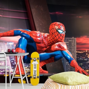Carta da parati murale Spiderman, carta da parati staccabile, stampa digitale