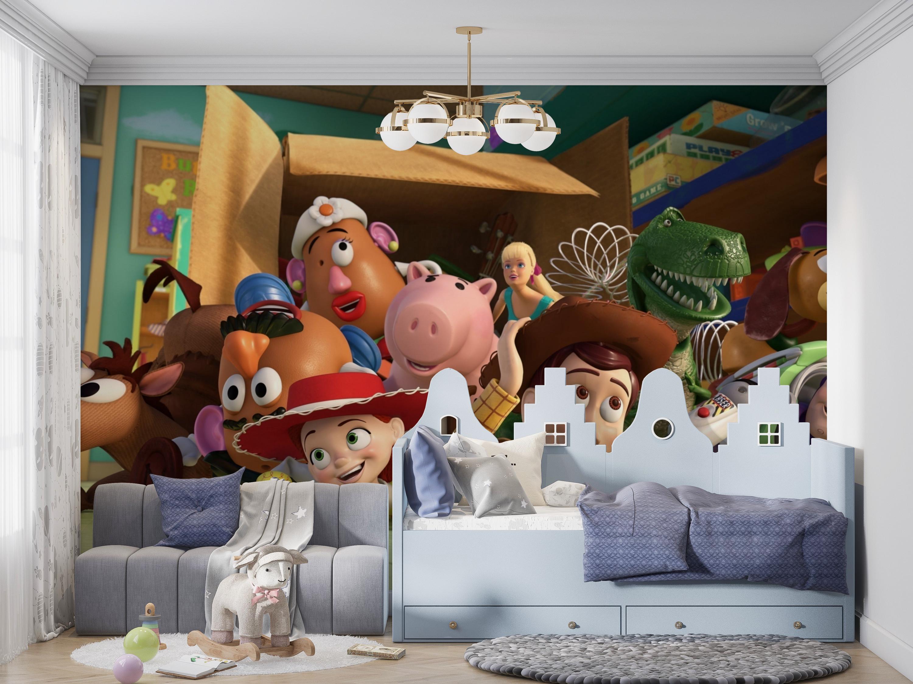 Peel and Stick Pixel Adventure Wallpaper - Playful Kids Room Wall Mural ...