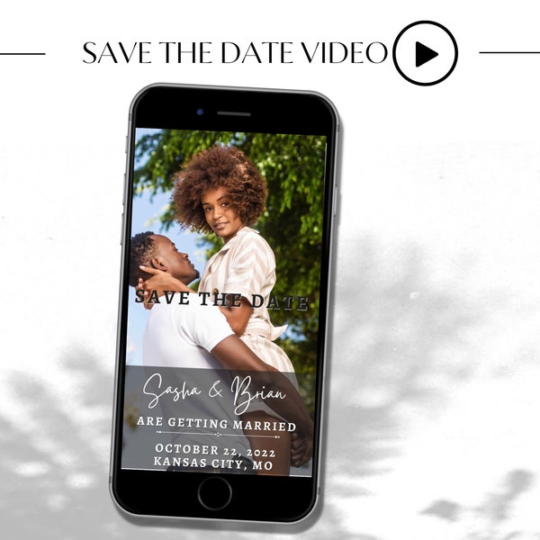 Premium Save the Date Video, Save the Date Mobile Video, Wedding Announcment, Video Evite, Video Announcement, Save Our Date