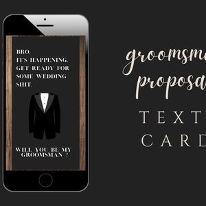 Proposition de garçons d'honneur numériques | Proposition de texte | Carte drôle de garçon d'honneur | Serez-vous mon garçon d'honneur | Garçon d'honneur | Garçon d'honneur