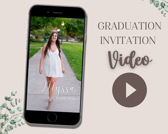 Graduation Party Video Invite, Animated Invitation, High School Graduation Party, High School Senior