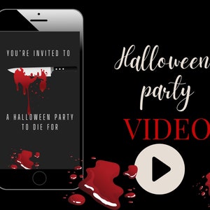 Animated halloween  Video  Invitation, Halloween party invitation, costume party invite, Invite text, evite