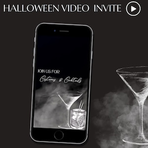 Animated halloween Video  Invitation, Halloween party invitation, costume party invite, Invite text, evite