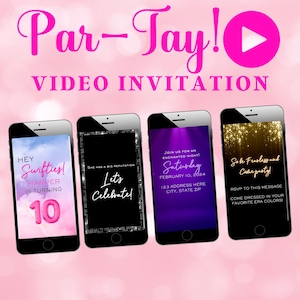 BIRTHDAY Video Invitation, Eras Themed Party, Eras Birthday, video evite, animated invitation