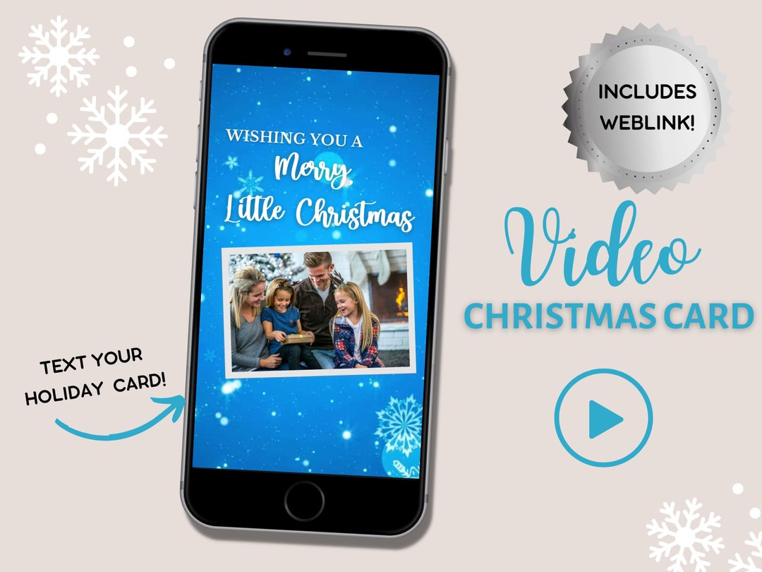 VIDEO Christmas Card, Christmas Card Evite, Animated Holiday Card