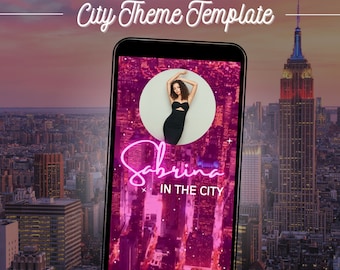 In the City Editable Evite Video Template ,New York Invitation, Birthday Evite, Editable Video Template, Editable Evite,