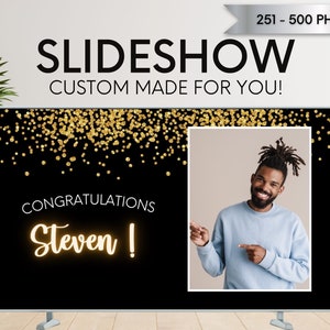 Custom Slideshow, photo slideshow, 251-500 photos, birthday Slideshow, Wedding Slideshow, Funeral Slideshow, Animated Slideshow,