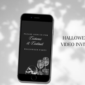 Animated halloween Video  Invitation, Halloween party invitation, costume party invite, Invite text, evite