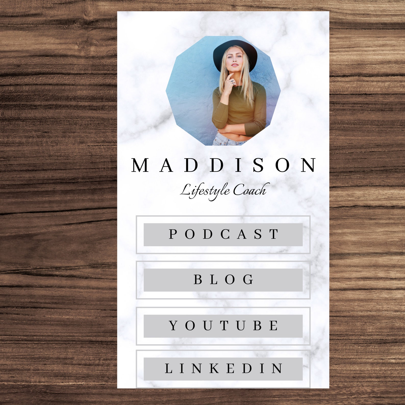 Instagram Bio Link Canva Template Fully Customizable Etsy