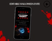Editable Purge Halloween Evite, Halloween Party Evite, Halloween template, Costume Party Evite, Editable invite, Halloween invitation